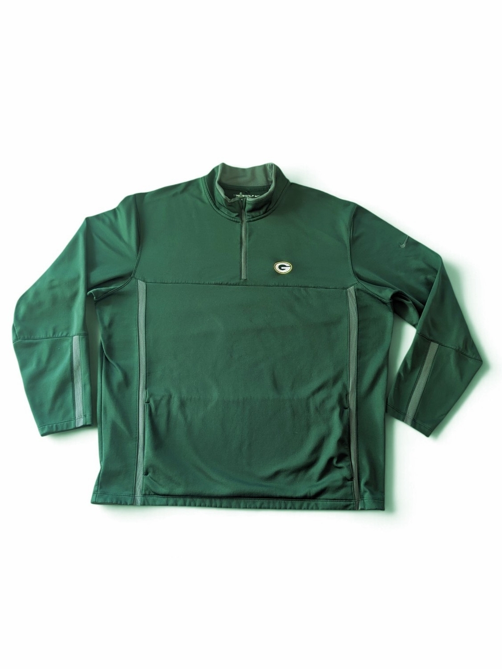 Nike Golf Therma-FIT Green Bay Packers Mens 2XL Quarter Zip Jacket Green